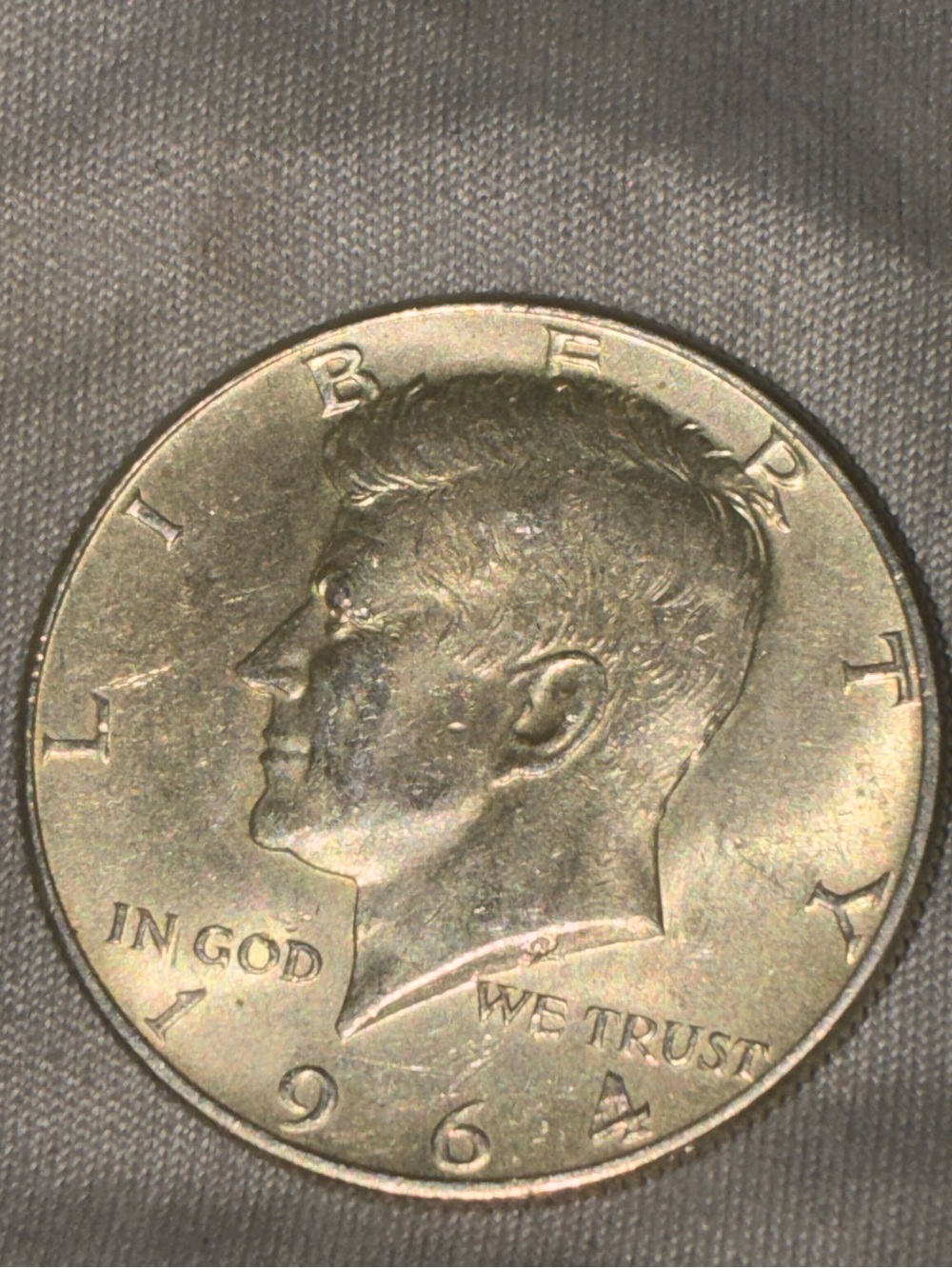 1964 D JFK Half Dollar Coin 90%Silver - Silver